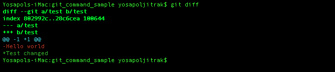 git diff