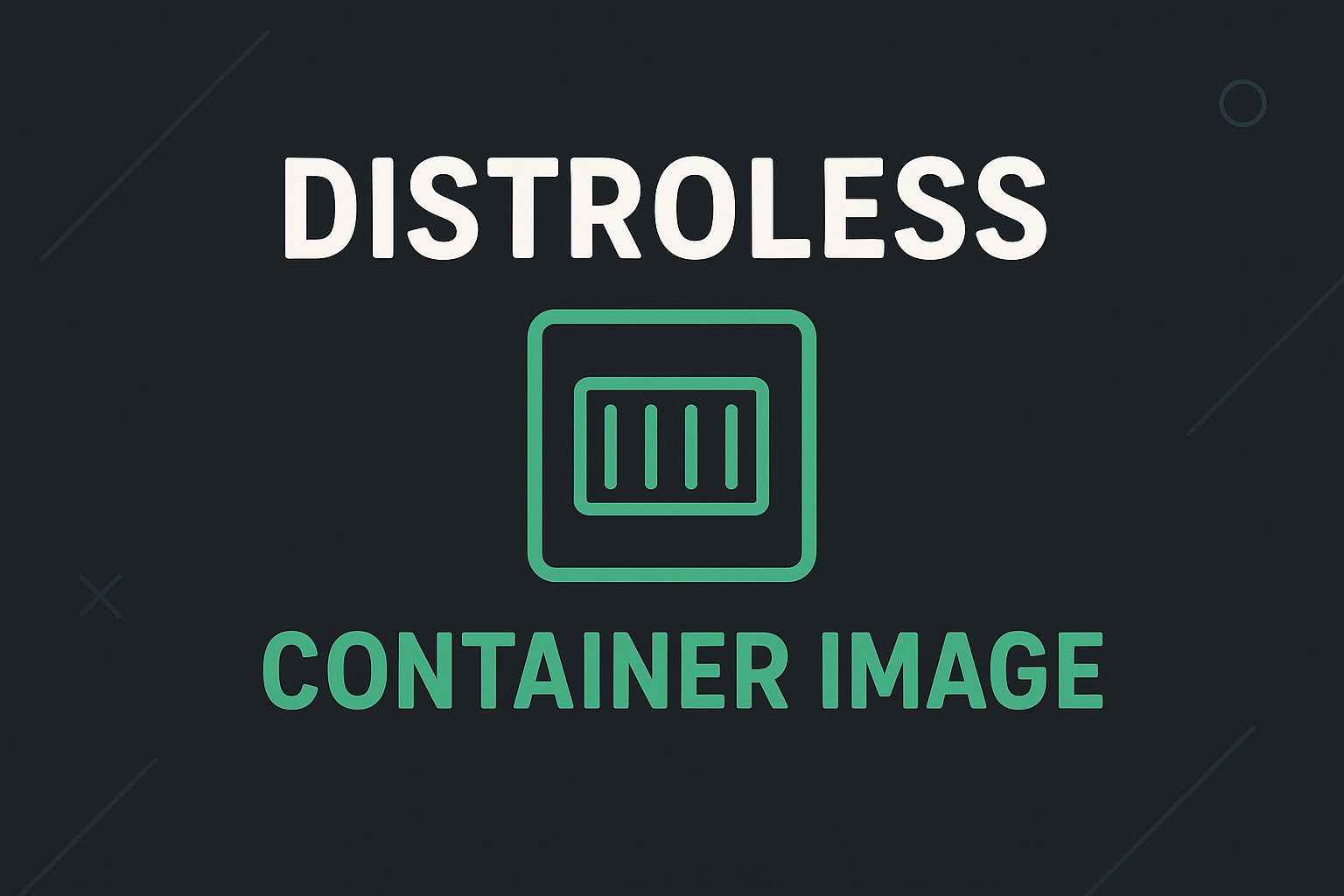 Distroless container image