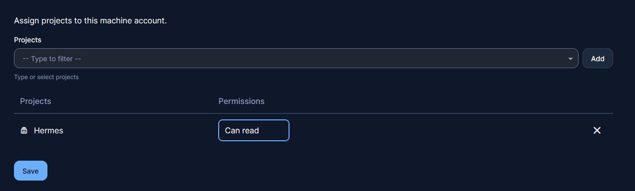ลดสิทธิ Machine Account — Project Hermes เป็น Can read